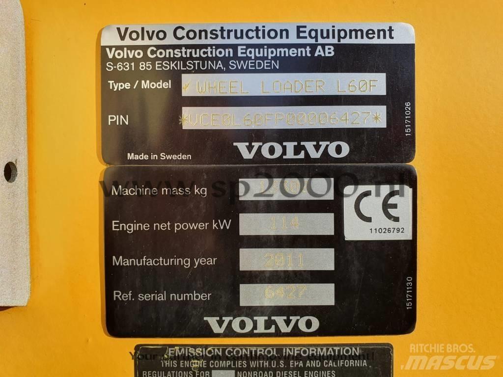 Volvo L 60 F Gumikerekes homlokrakodók