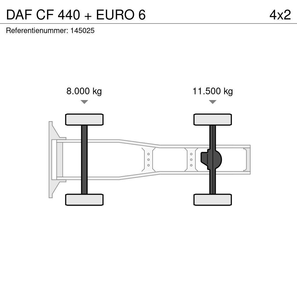 DAF CF 440 + EURO 6 Nyergesvontatók