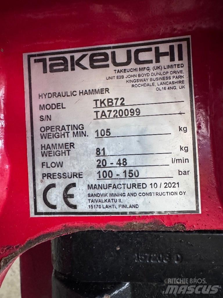 Takeuchi TB 219 Mini kotrók < 7t