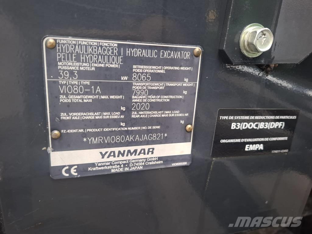 Yanmar Vio 80-1A Közepes (midi) kotrók 7 t - 12 t