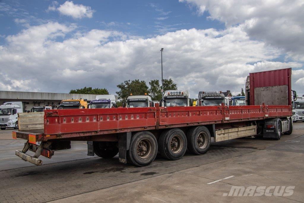 Krone SD 27 EL Platós / Ponyvás félpótkocsik