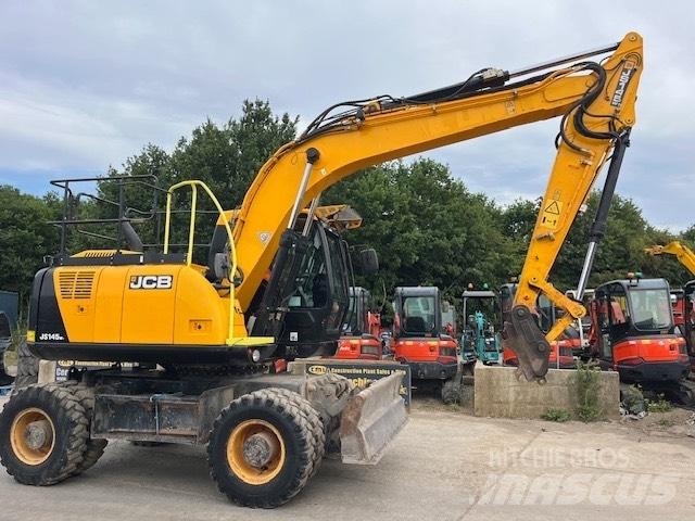 JCB JS 145 W Gumikerekes kotrók