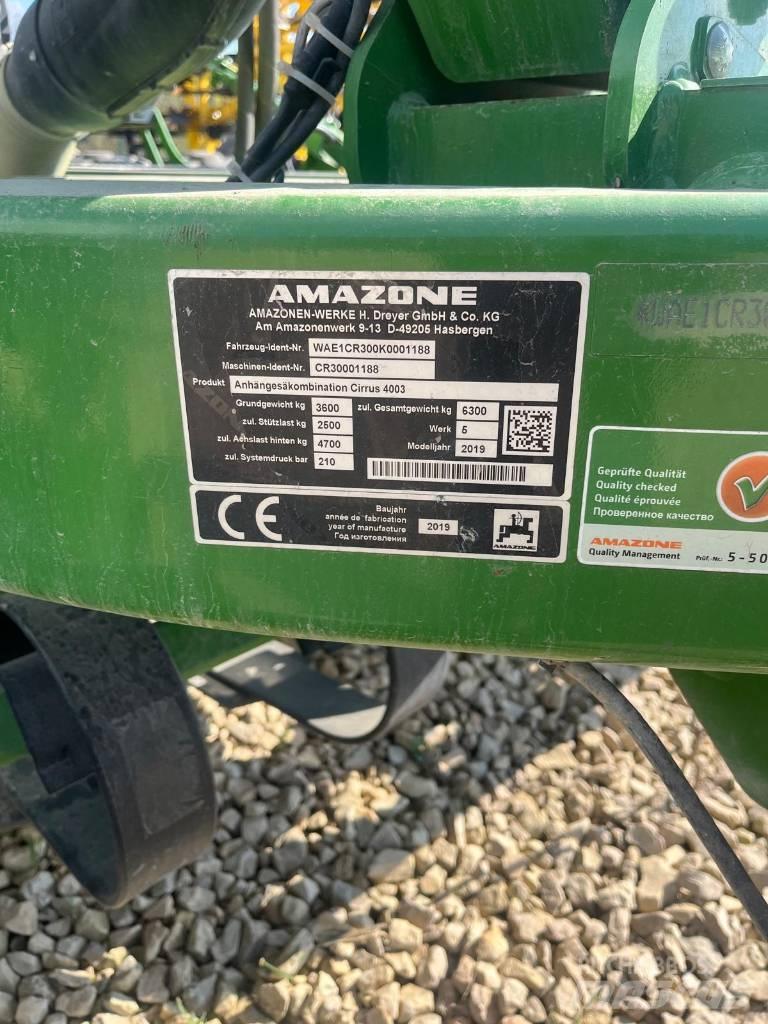 Amazone Cirrus 4003 Sorvetőgép