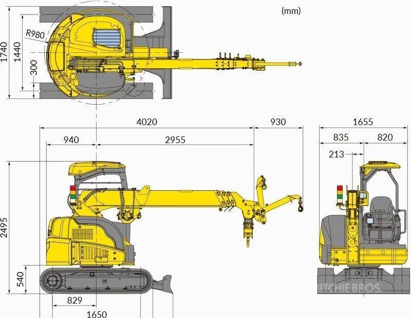 Maeda CC423-1 Lánctalpas daruk