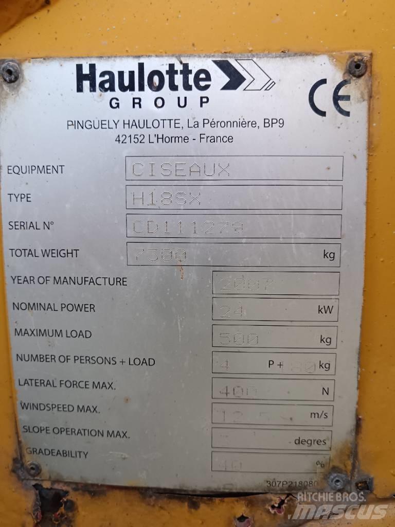 Haulotte H 18 SX Ollós emelők