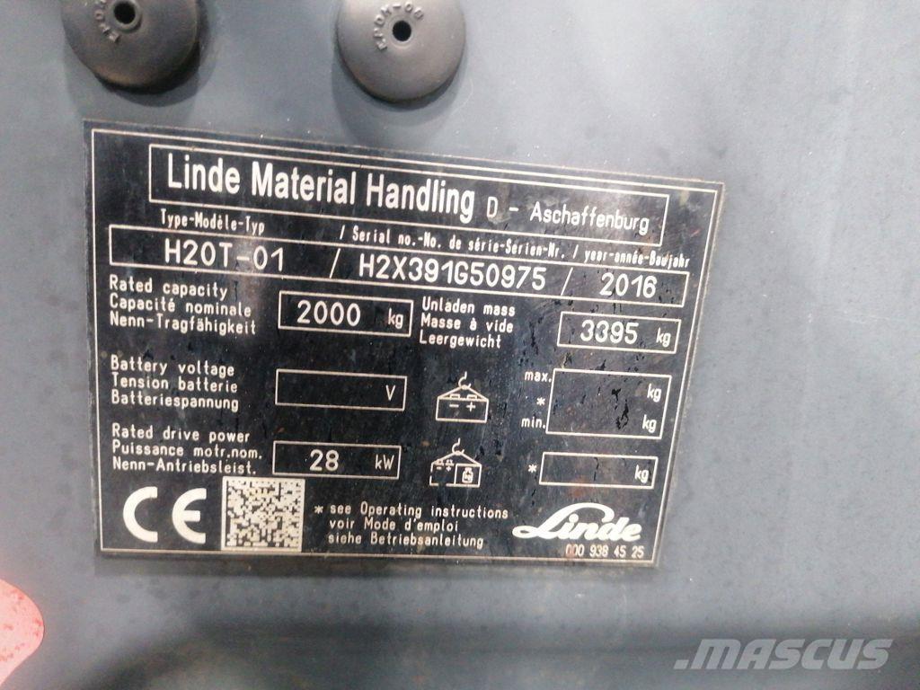 Linde H20T-01 Gázüzemű targoncák
