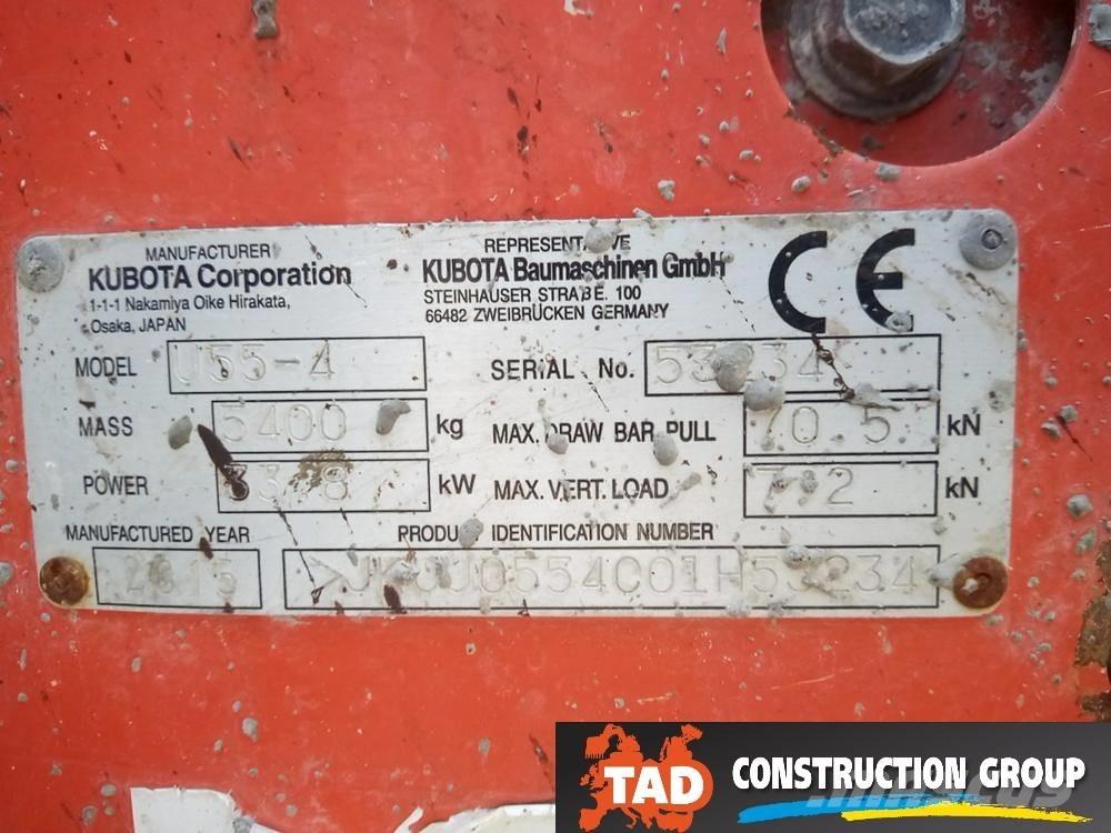 Kubota U 55-4 Mini kotrók < 7t
