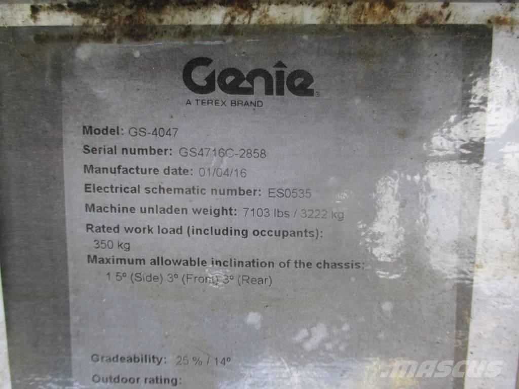 Genie GS 4047 Ollós emelők
