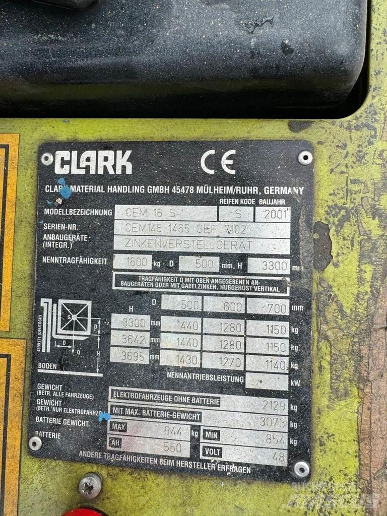 Clark CEM 16S Targoncák-Egyéb