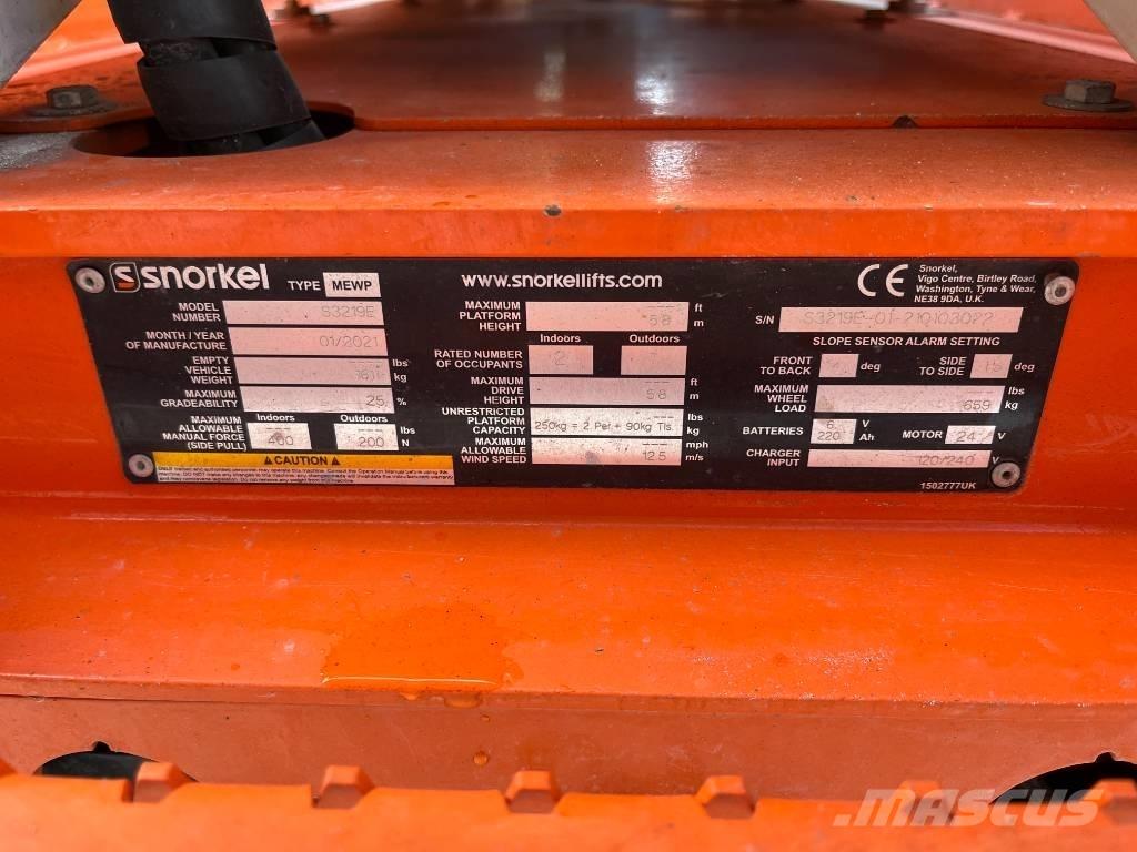 Snorkel S 3219 E Ollós emelők