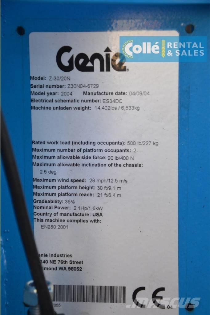 Genie Z-30/20N | 2004 Karos emelők