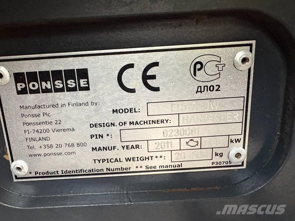 Ponsse Ergo 8W Betakarítók