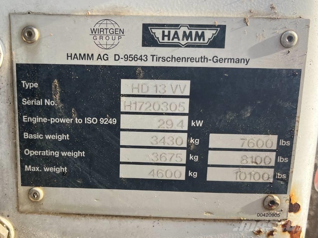 Hamm HD 13 VV Ikerdobos hengerek