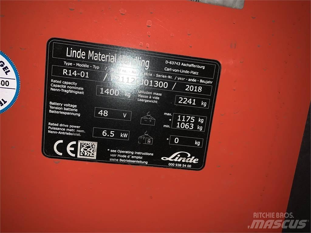 Linde R14 Tolóoszlopos targonca