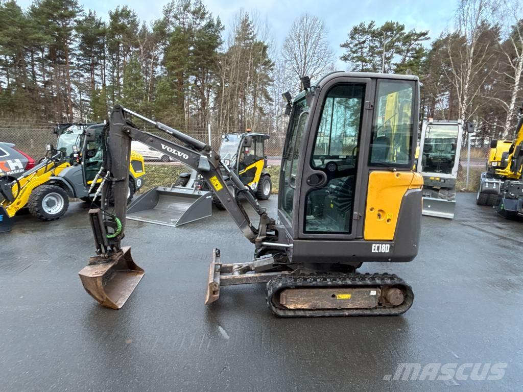 Volvo EC18 D Mini kotrók < 7t