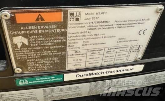 Hyster H 3.0 FT Dízel targoncák