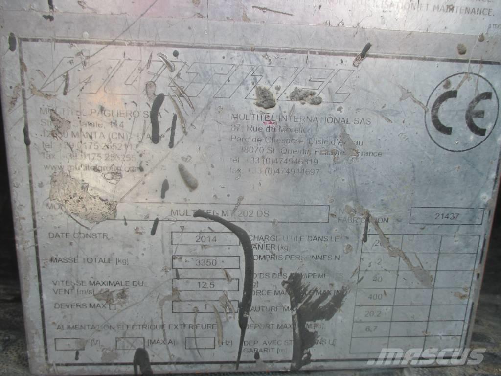 Multitel MT 202 DS Teherautóra szerelt emelők és állványok