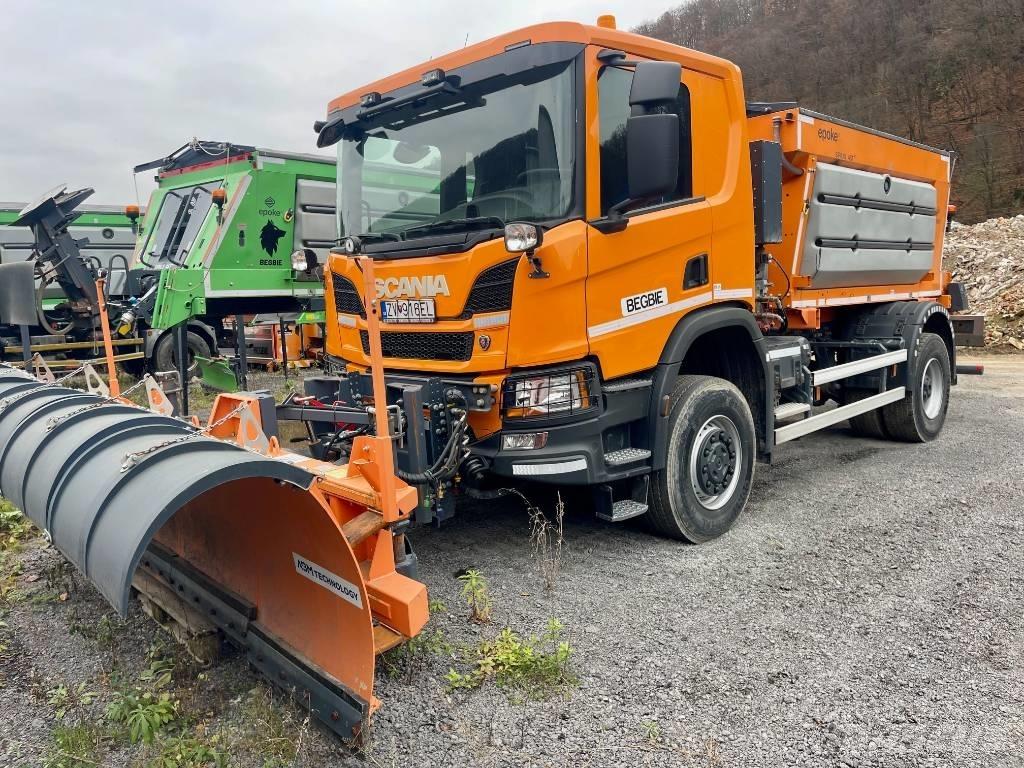 Scania P 410 Homok és Sószórók