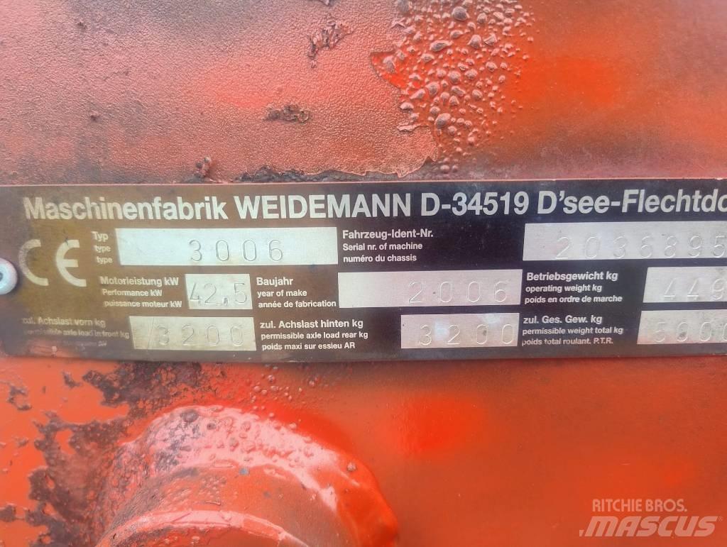 Weidemann 3006 Parts Gumikerekes homlokrakodók