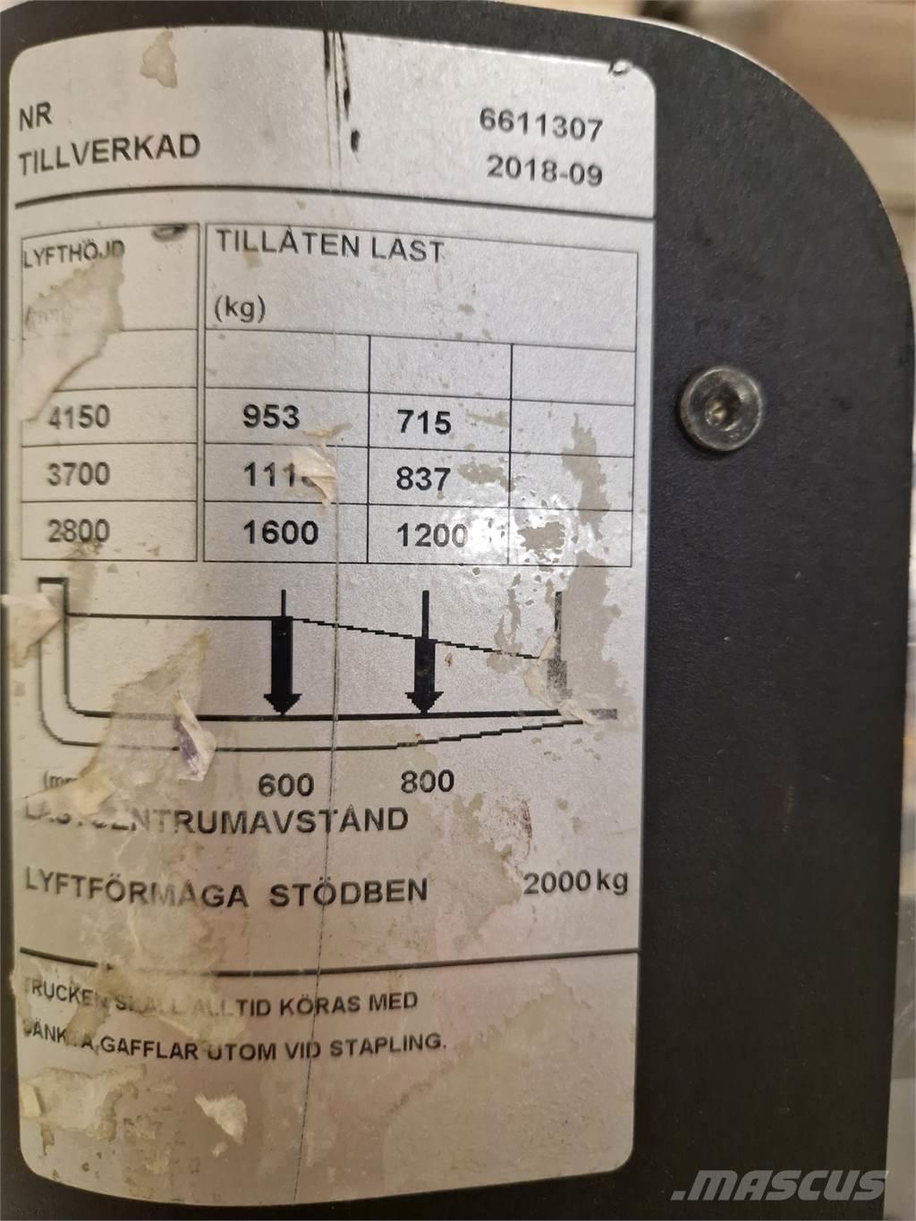 Toyota SPE160L Gyalogkíséretű targonca
