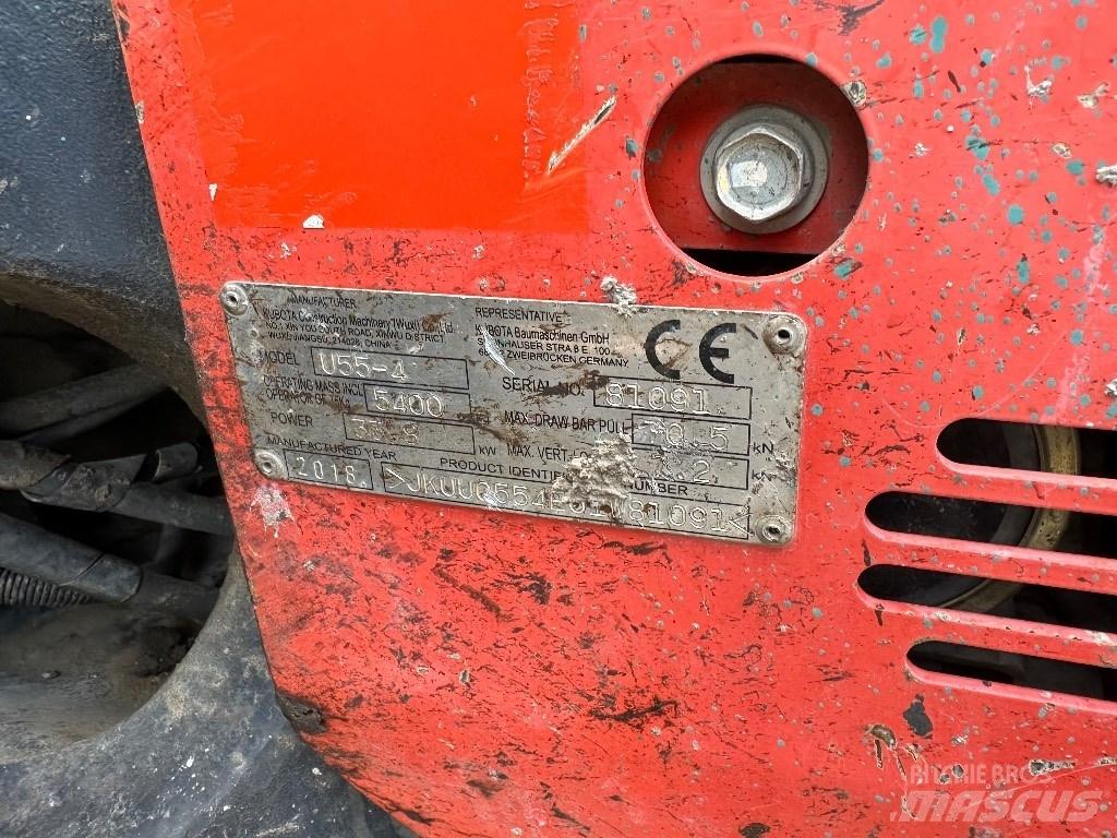 Kubota KX 055-4 Mini kotrók < 7t