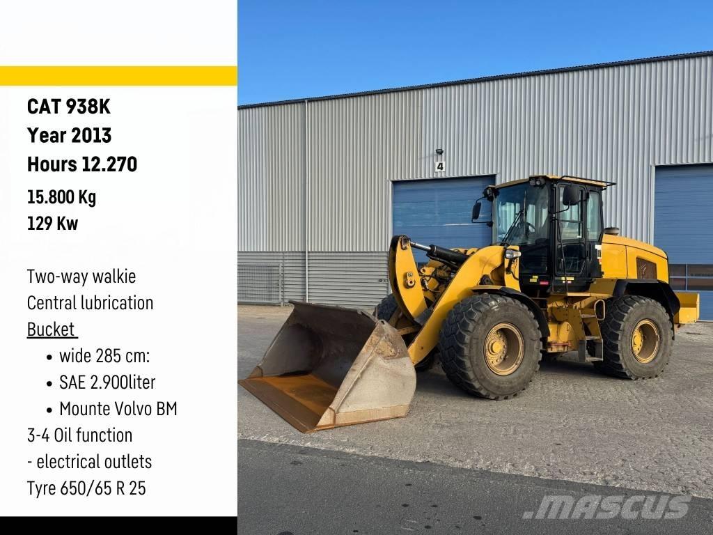 CAT 938 K Gumikerekes homlokrakodók