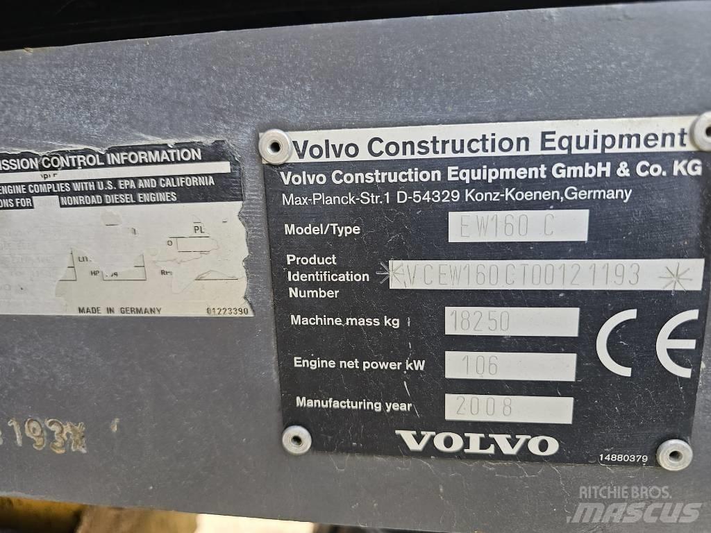Volvo EW 160 C Gumikerekes kotrók