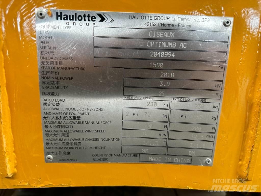 Haulotte OPTIMUM 8 Ollós emelők