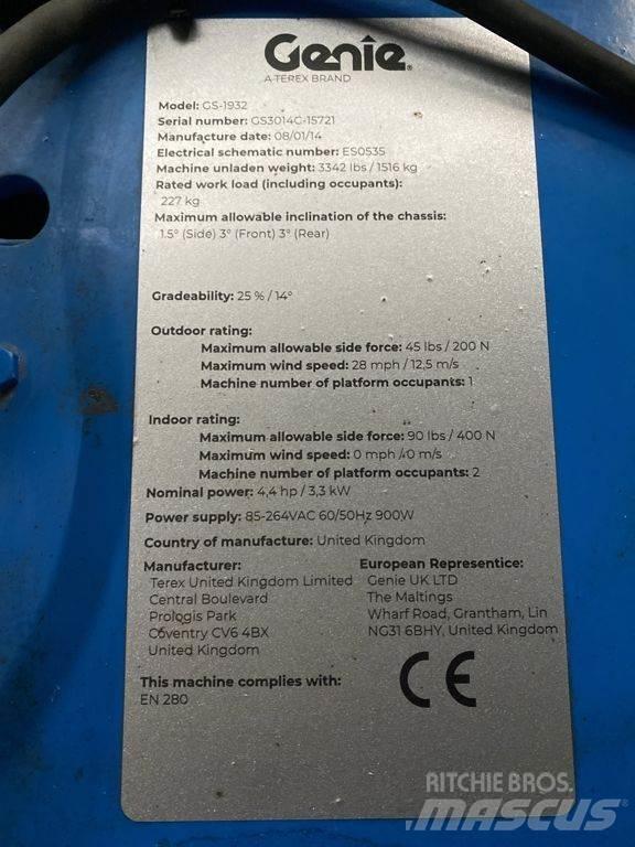 Genie GS1932 Ollós emelők