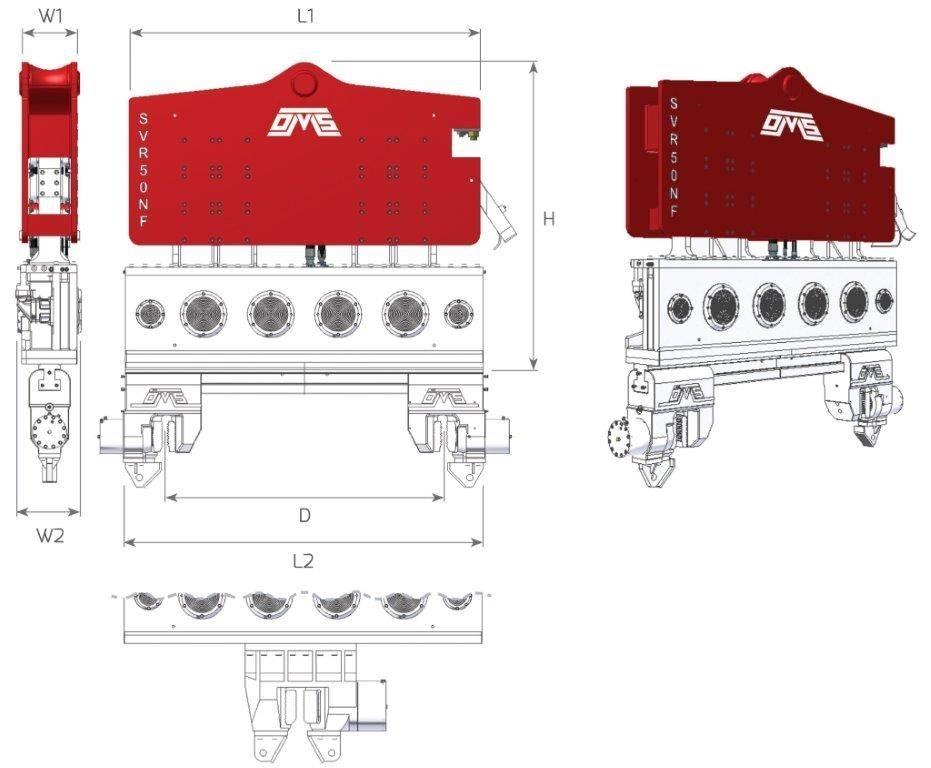  SVR 50NF Vibrátoros cölöpverő