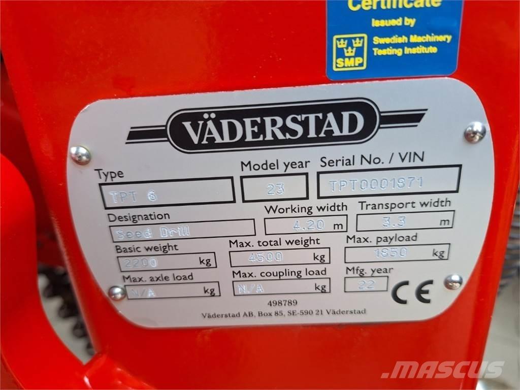 Väderstad TPT-6 Sorvetőgép