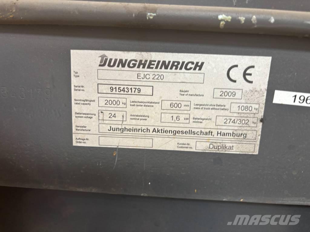 Jungheinrich EJC220 Gyalogkíséretű targonca