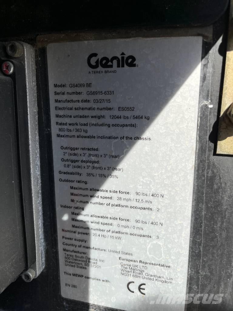 Genie GS 4069 BE Ollós emelők