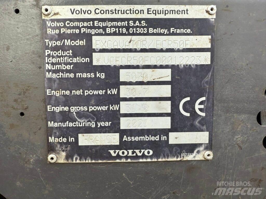 Volvo ECR50F Mini kotrók < 7t