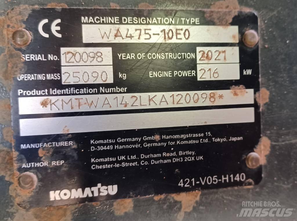 Komatsu WA 475-10E0 Gumikerekes homlokrakodók