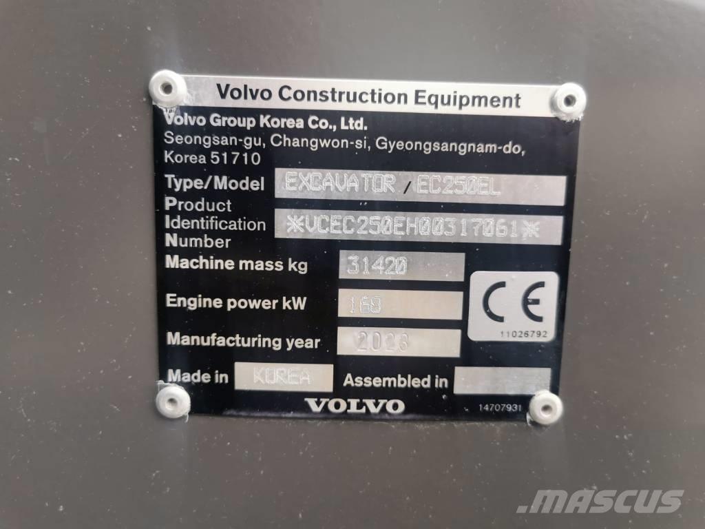 Volvo EC250EL Lánctalpas kotrók