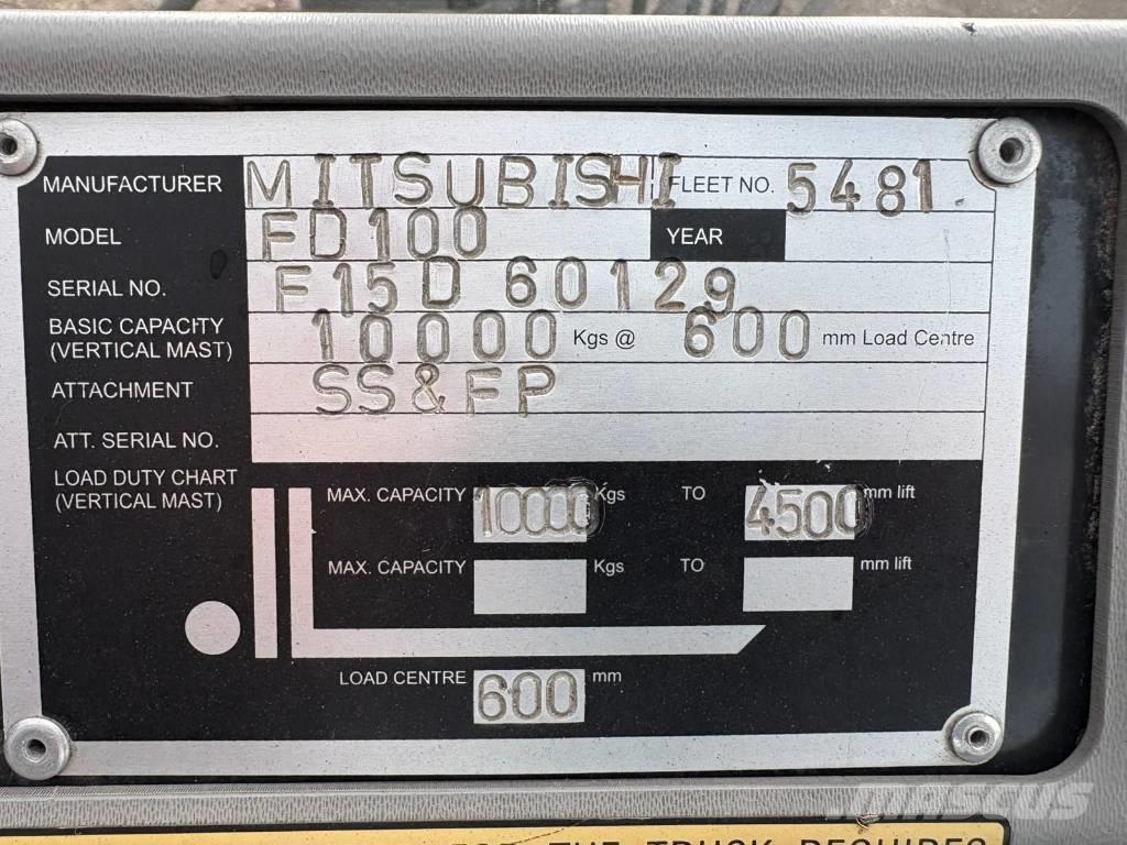Mitsubishi FD 100 Dízel targoncák