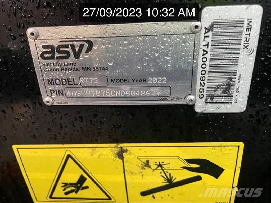 ASV POSI-TRACK RT75 Kompaktrakodók
