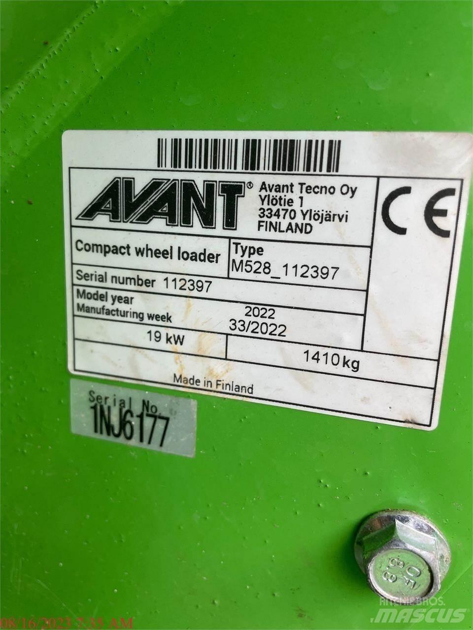 Avant 528 Gumikerekes homlokrakodók