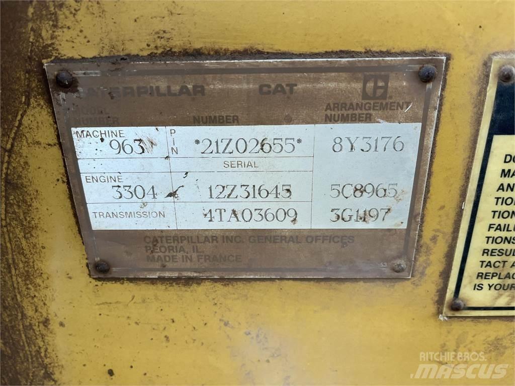 CAT 963 Lánctalpas homlokrakodók