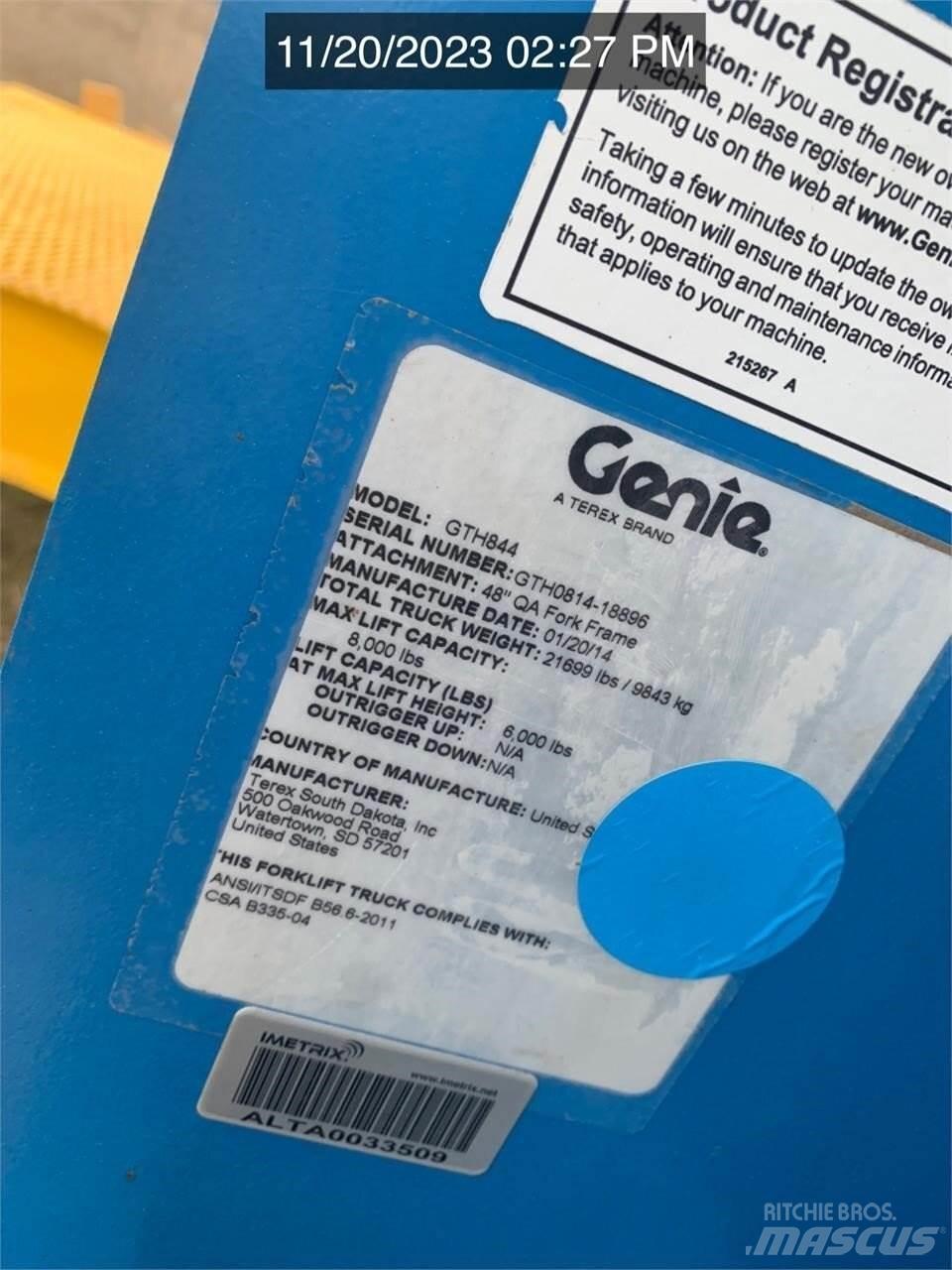 Genie GTH844 Teleszkópos rakodók