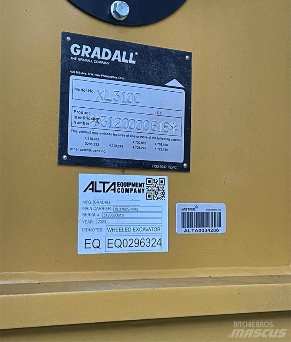 Gradall XL3100 V Gumikerekes kotrók