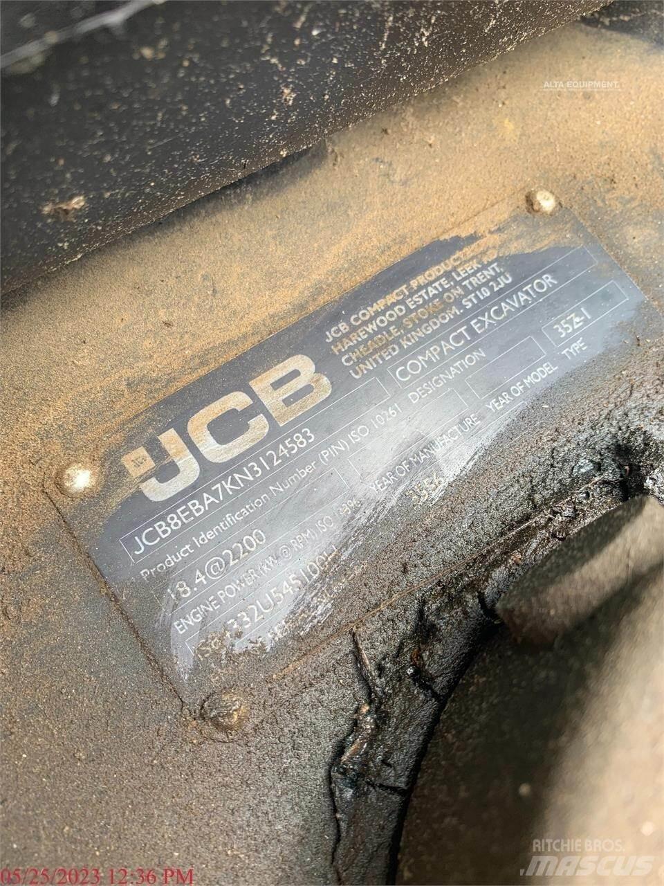 JCB 35Z-1 Mini kotrók < 7t