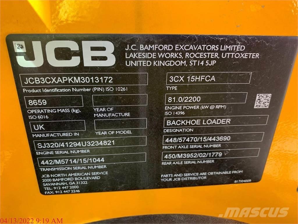 JCB 3CX15 SUPER Kotrórakodók
