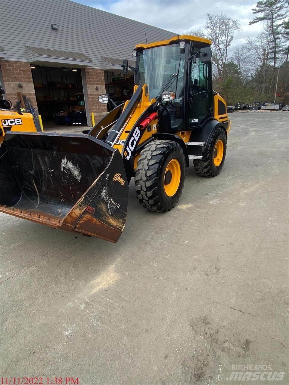 JCB 409 Gumikerekes homlokrakodók