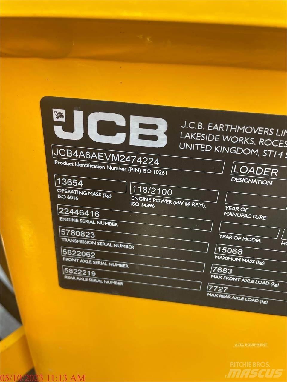JCB 427ZX Gumikerekes homlokrakodók