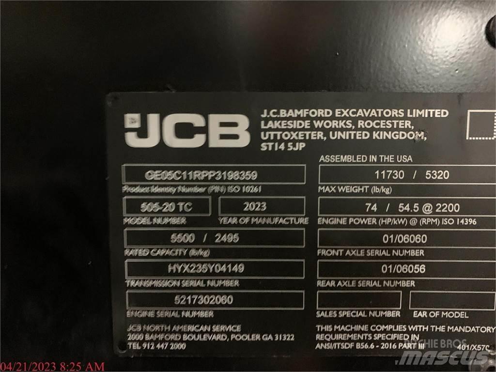 JCB 505-20TC Teleszkópos rakodók