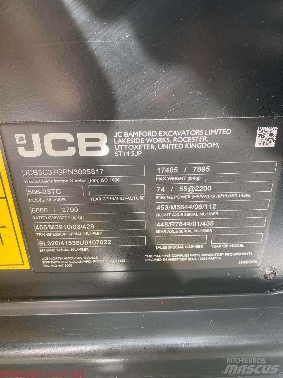 JCB 506-23TC Teleszkópos rakodók