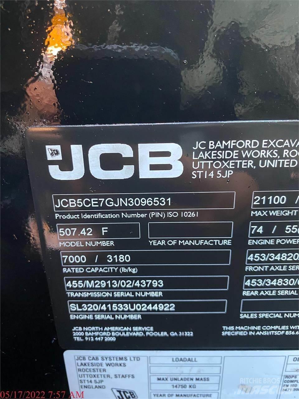 JCB 507-42 Teleszkópos rakodók
