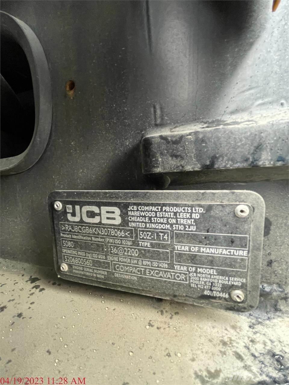 JCB 50Z-1 Mini kotrók < 7t